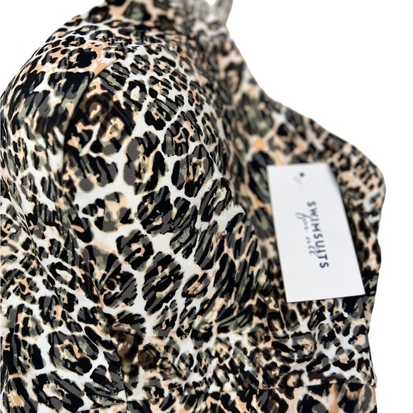 Swimsuits for All One Piece Swim Dress Animal Print Plus Size - Picture 4 of 9